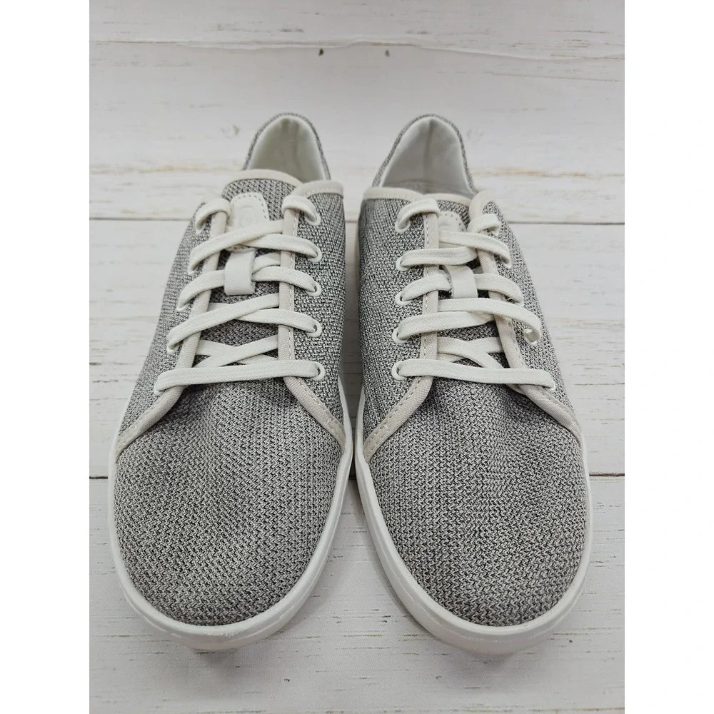 Olukai Pehuea Li Womens 8.5 Casual Gray Taupe Canvas Shoes Beach Sneakers